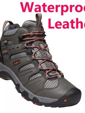 Brand New KEEN Men's Koven Leather Hiking Boots - Waterproof, Cushioned